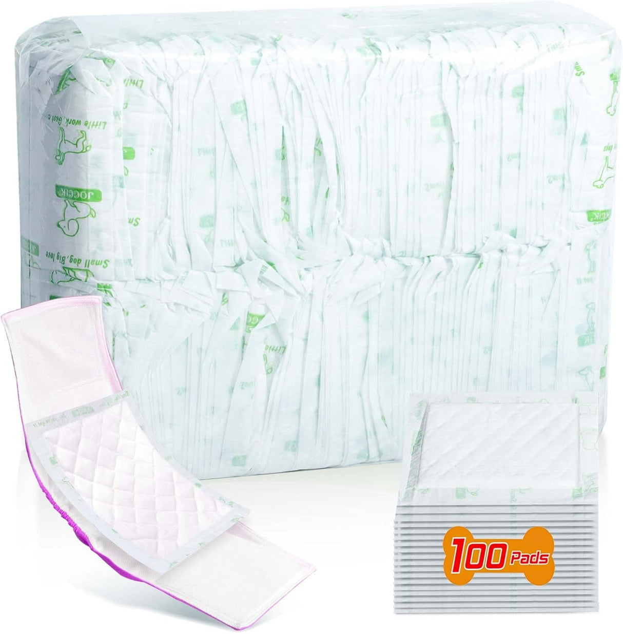 Pañales para perros machos y hembras, 100 unidades, (largo)