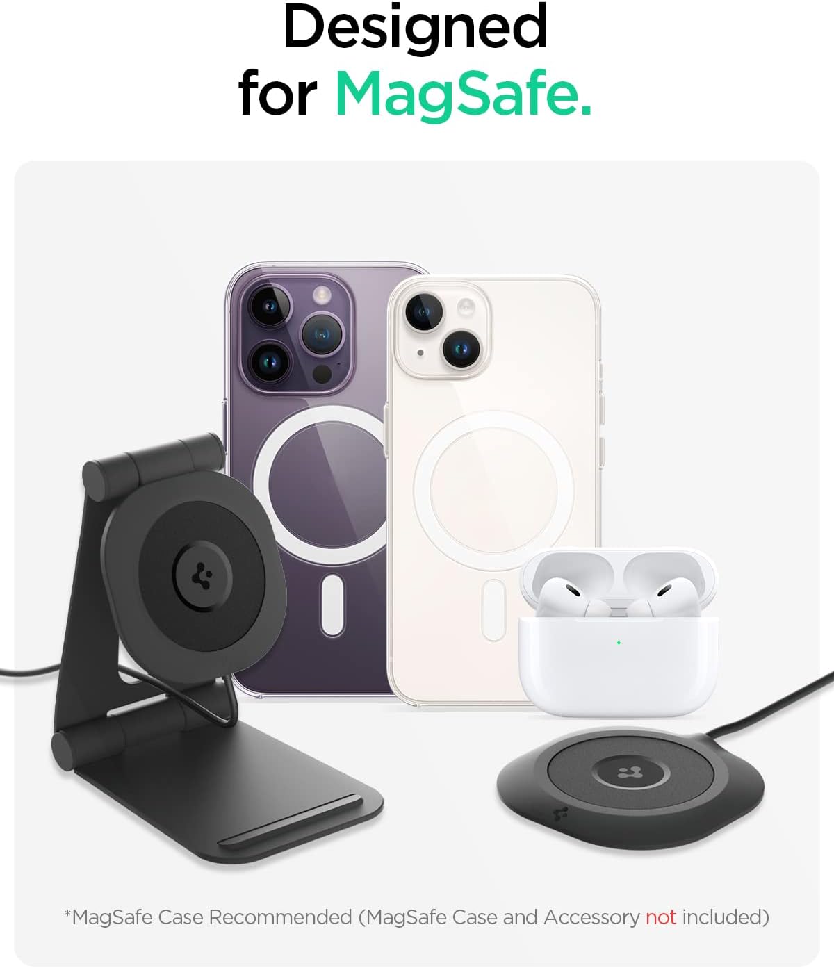 Cargador inalámbrico magnético MagFit para iPhone 14