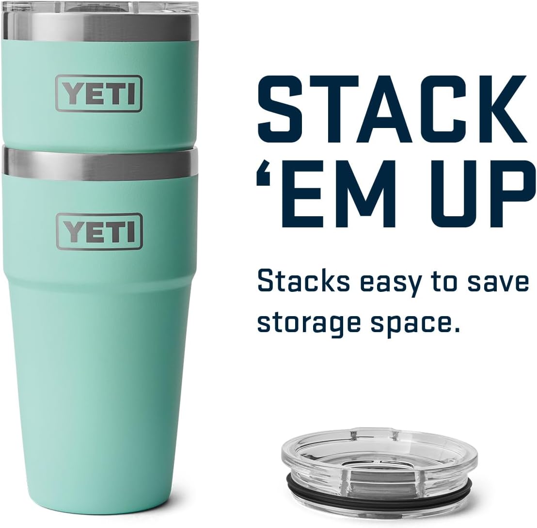 Vaso YETI Rambler 20 oz, Acero Inoxidable, Aislado, Seafoam