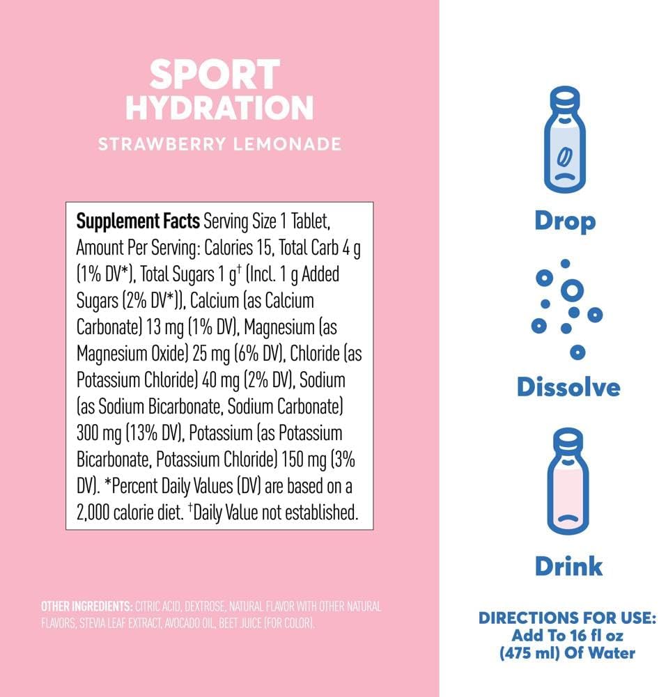 Suplemento Nuun Sport Tabletas de electrolitos disolubles