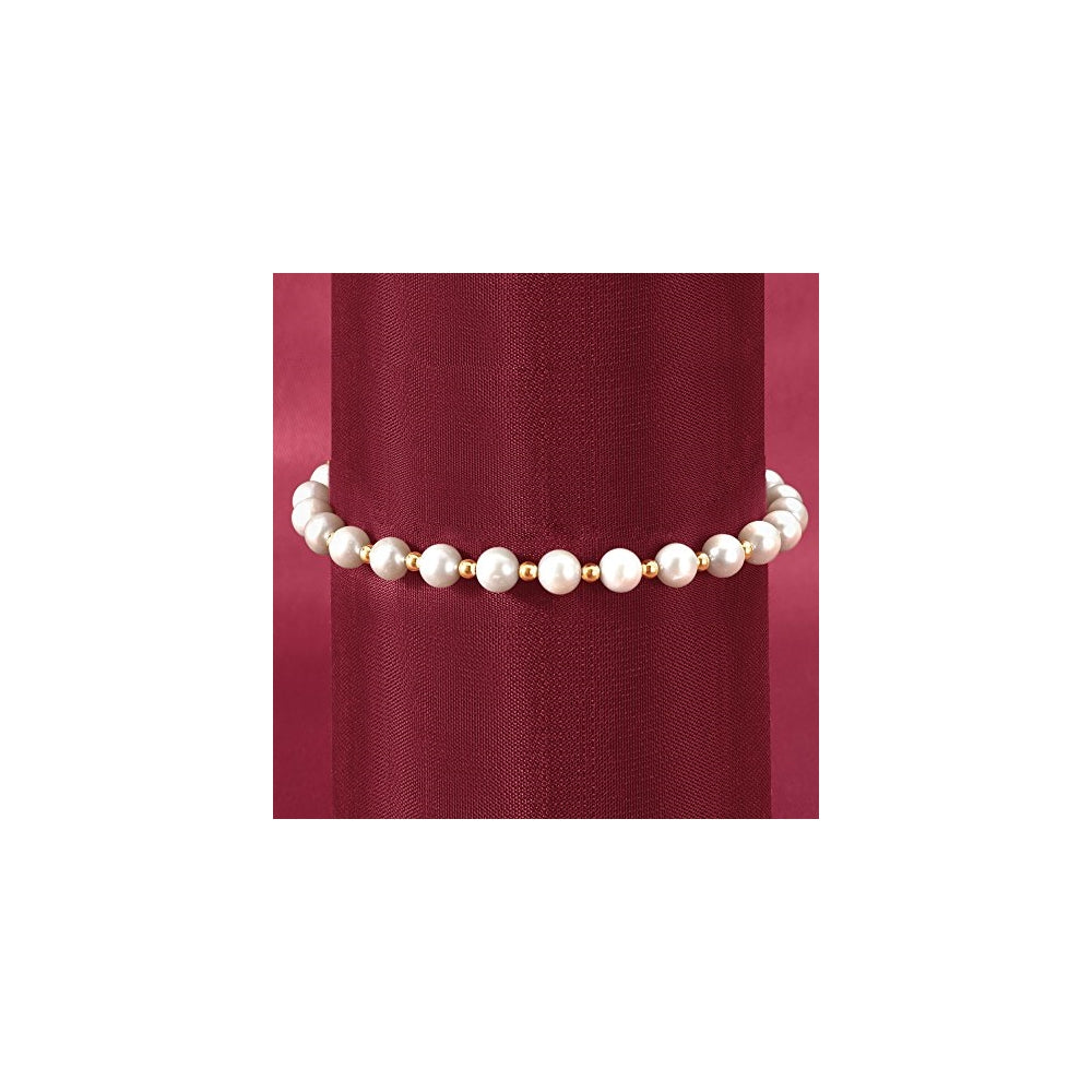 Pulseras de perlas cultivadas con oro amarillo 14 quilates