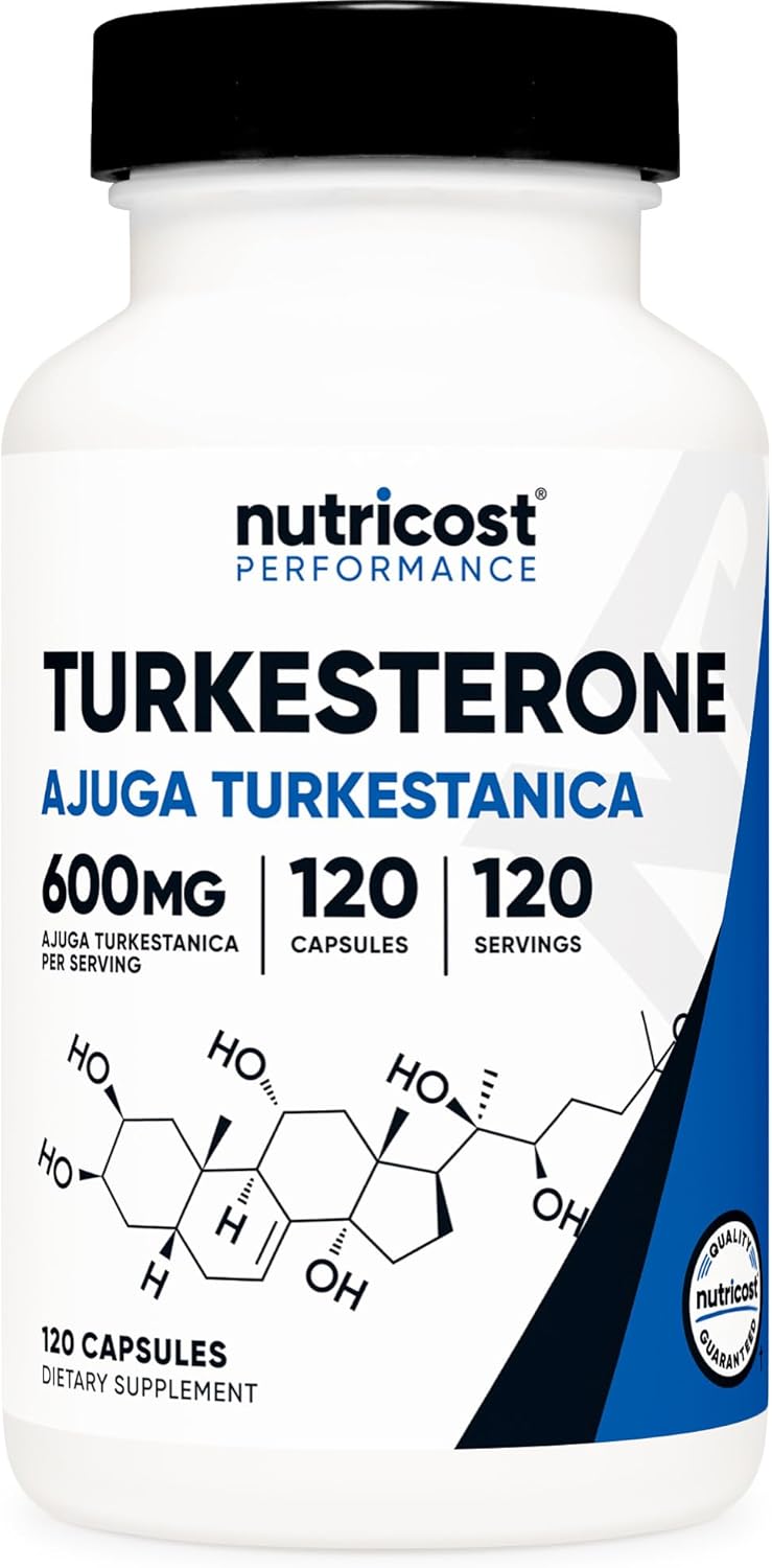 Nutricost Turkesterona Suplemento 600mg, 120 cápsulas