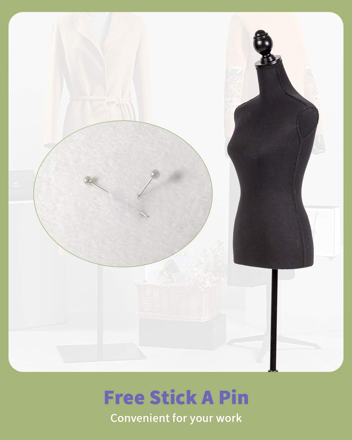 Torso Maniquí Ajustable 59-67 Pulgadas Tripode Modelo Mujer