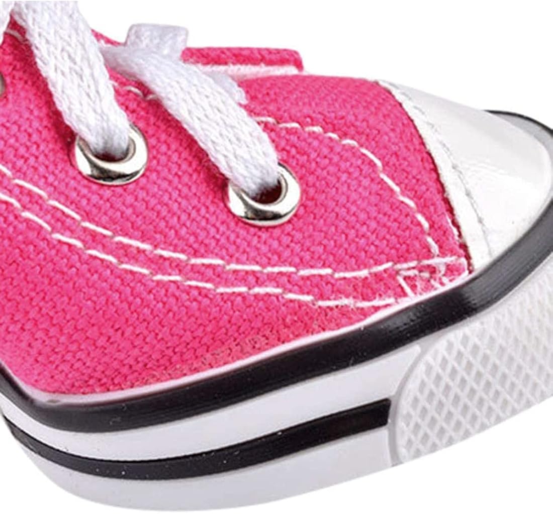 BESUNTEK - Calzado de lona para mascotas, protector, antideslizante y casual, para caminar al aire libre, deportes y pavimento caliente, 4 unidades