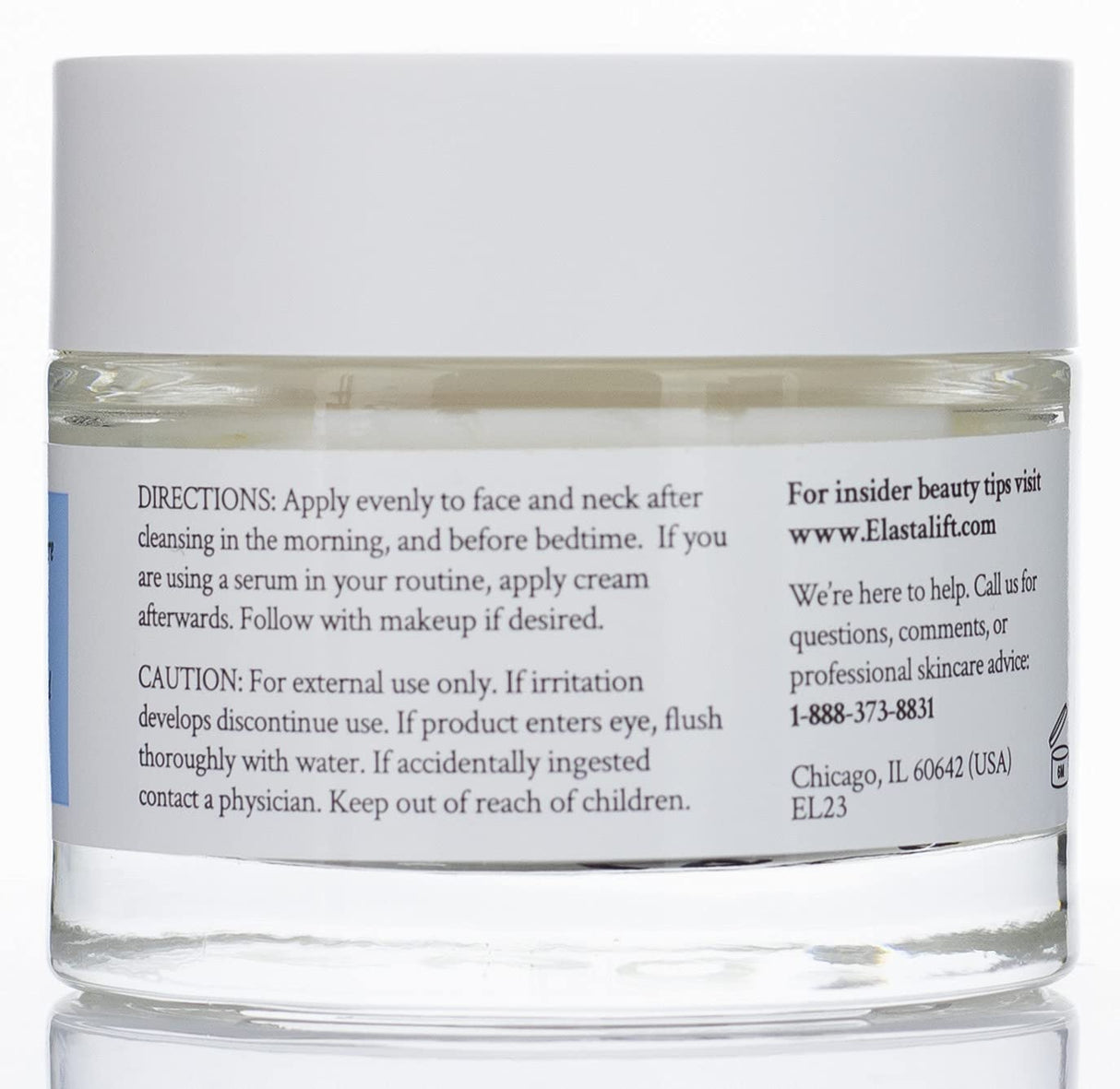 Crema hidratante con ácido hialurónico y vitamina C Elastali