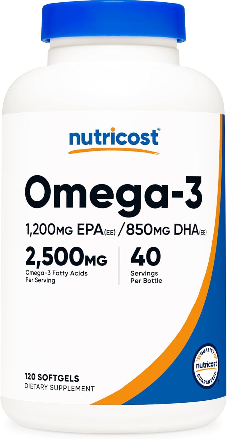 Aceite de Pescado Omega 3 Triple Resistencia, 2400 MG