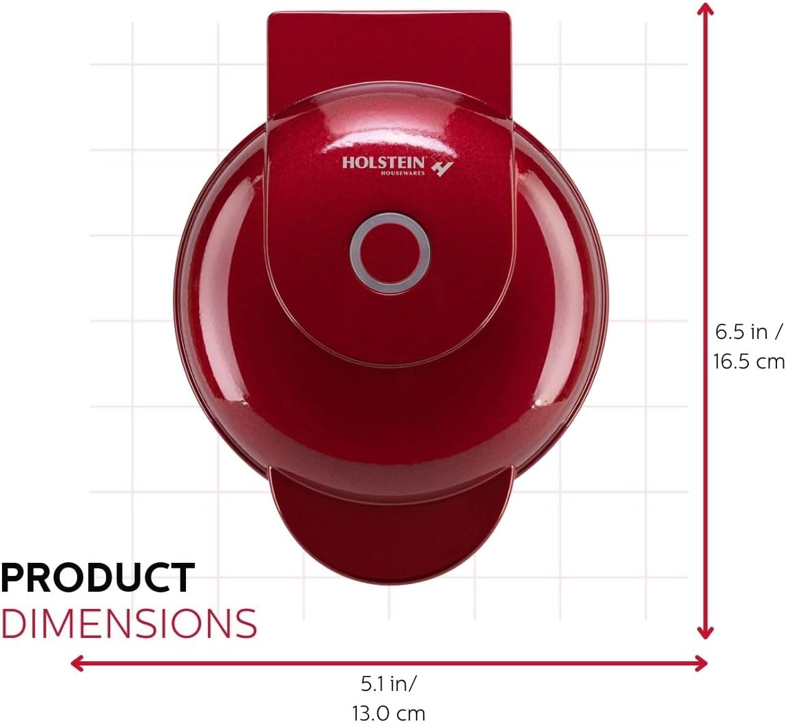 Waflera Personal Holstein Housewares - Antiadherente 4 pulgadas