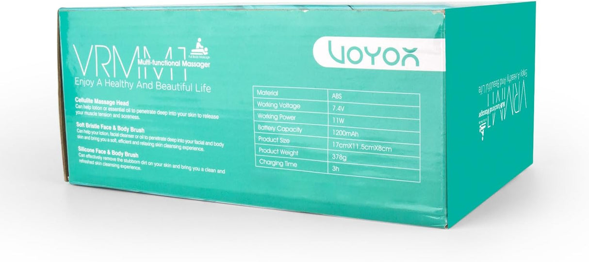 Masajeador de Celulitis VOYOR, Inalámbrico, IPX7, VRMM1-NEW