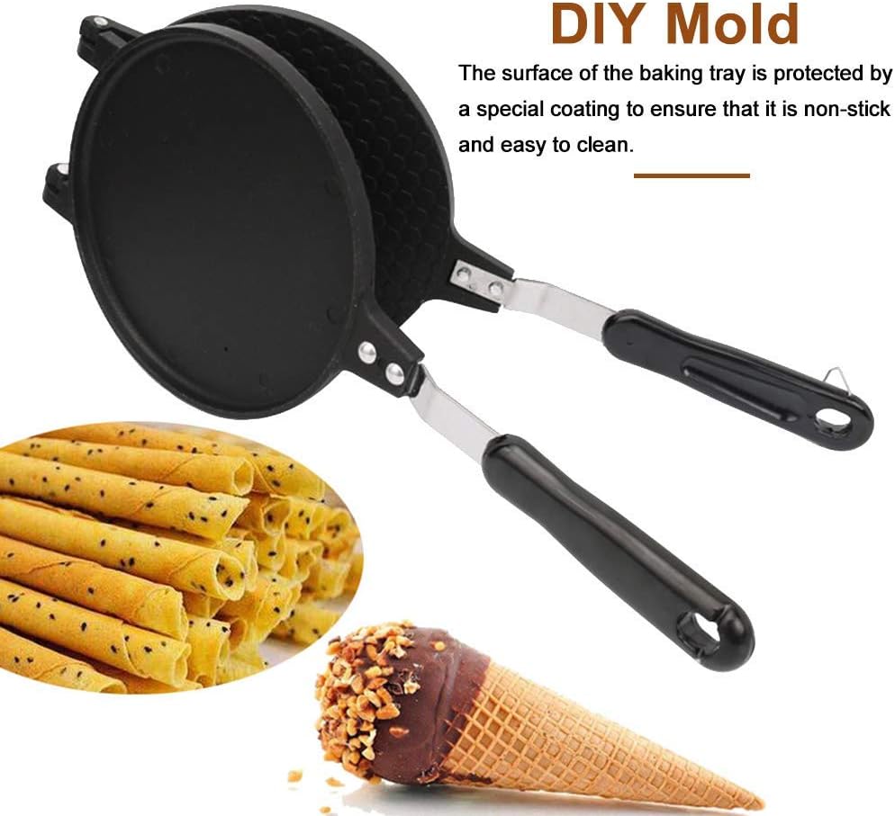 Máquina de Waffles Doble, Antiadherente, 6.7in, para Cocinar