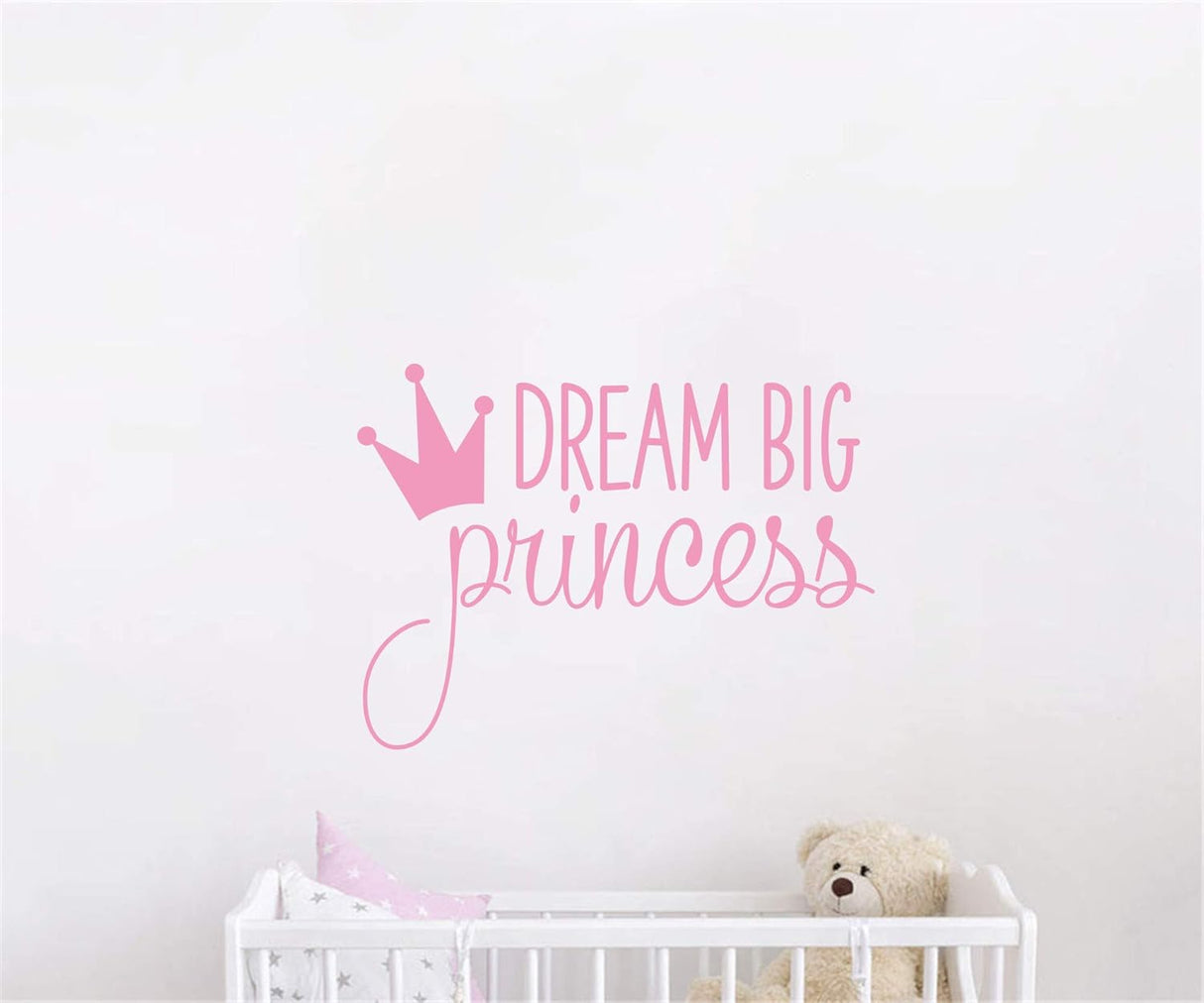 Vinilo Decorativo Dream Big Princess YMX18 para Niñas