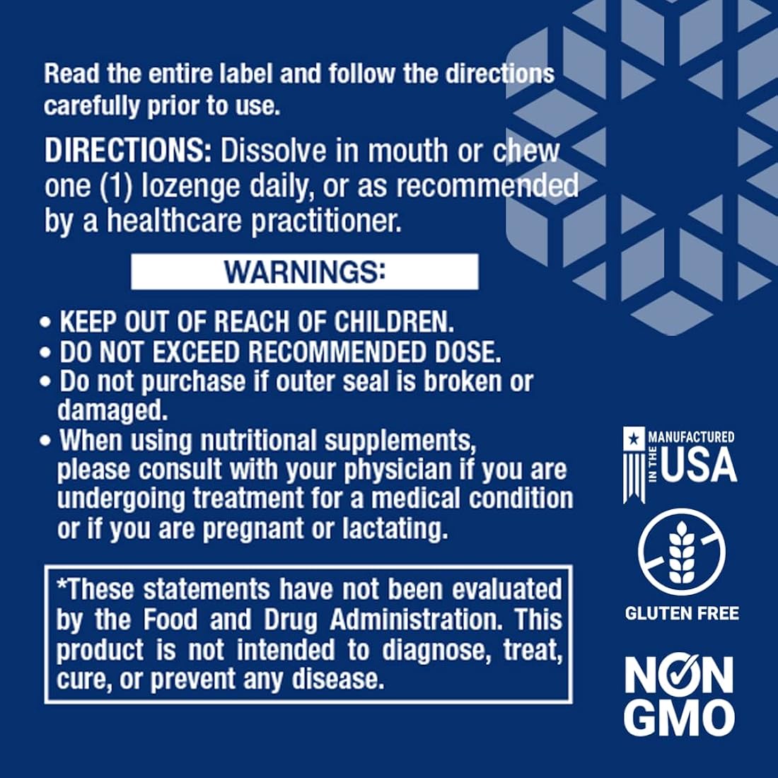 Suplemento vitamina B12 Elite de 1000 mcg para metabolismo