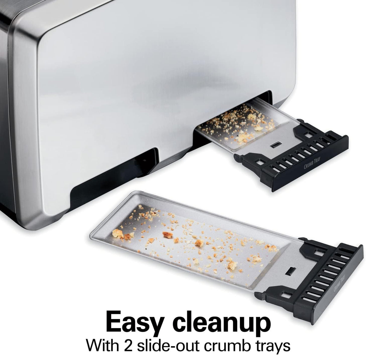 Hamilton Beach Tostadora de 4 rebanadas con ranuras extra