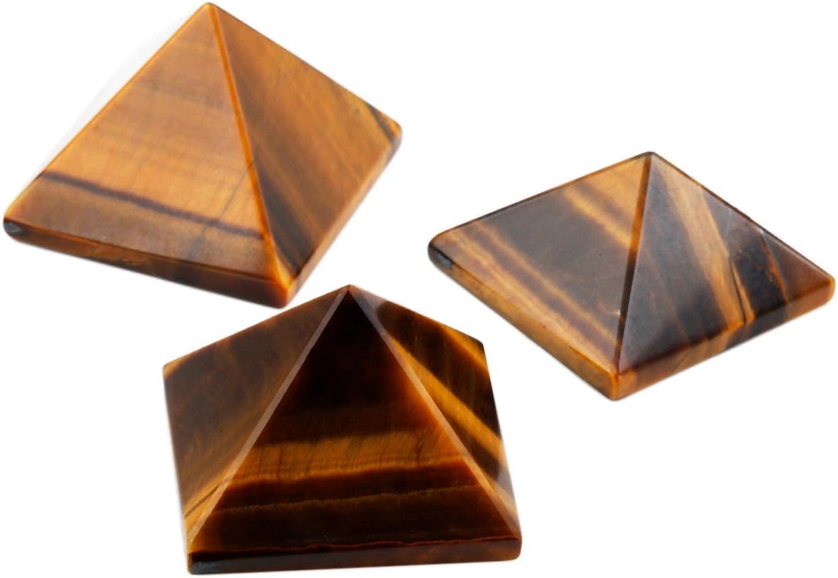 rockcloud Figura de pirámide de piedra metafísica sanadora, de cristal, cuarzo rosa, y fluorita.