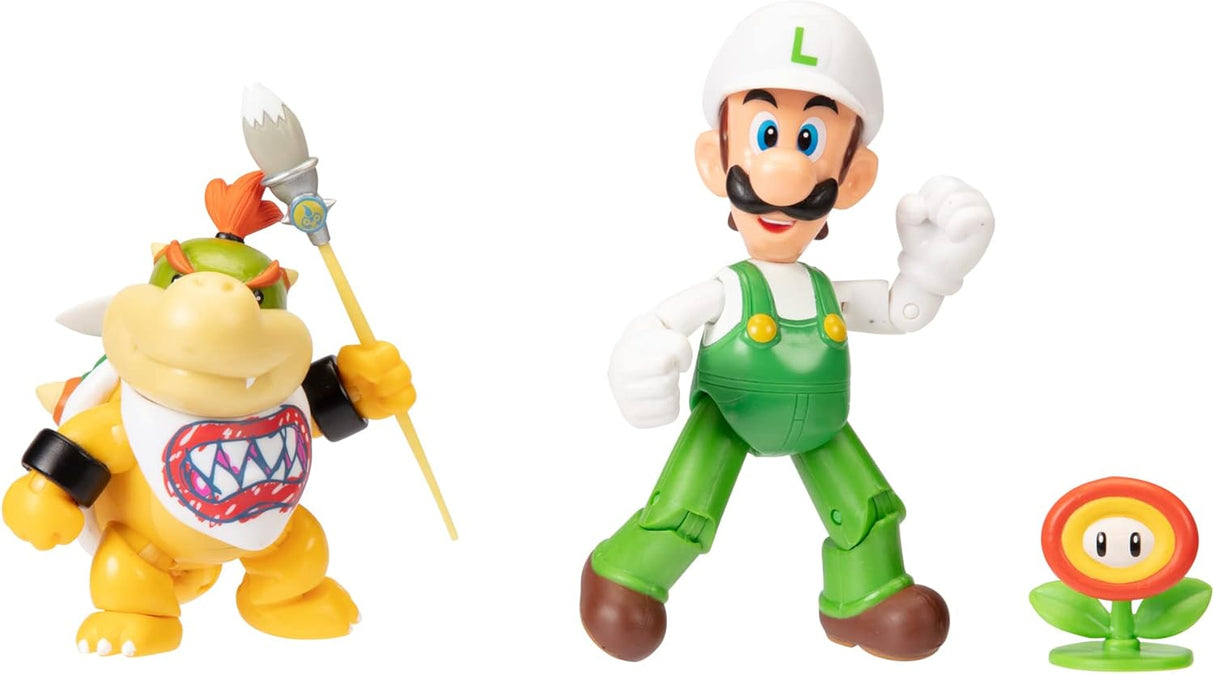 Figuras de acción Super Mario: Fire Luigi y Bowser Jr. 4