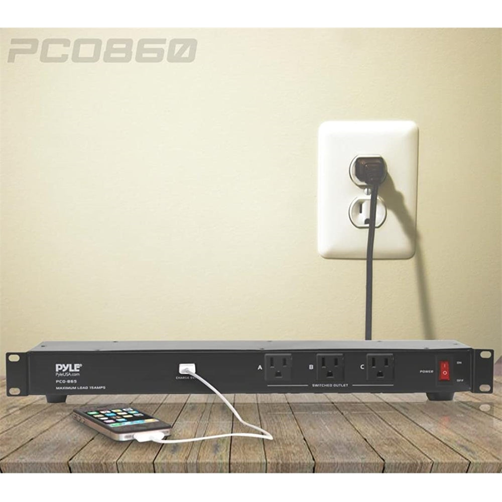 Regleta de alimentación 19 salidas 1U Pyle PCO860