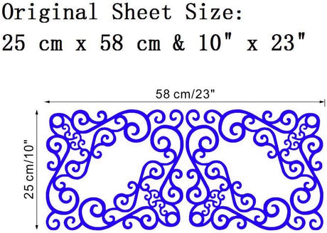 Vinilos Decorativos BIBITIME para Ventanas y Puertas 10x23