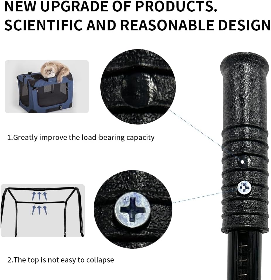 Transportadora de Mascotas Grande, Marca: No Especificada, Plegable, 24x16.5x16