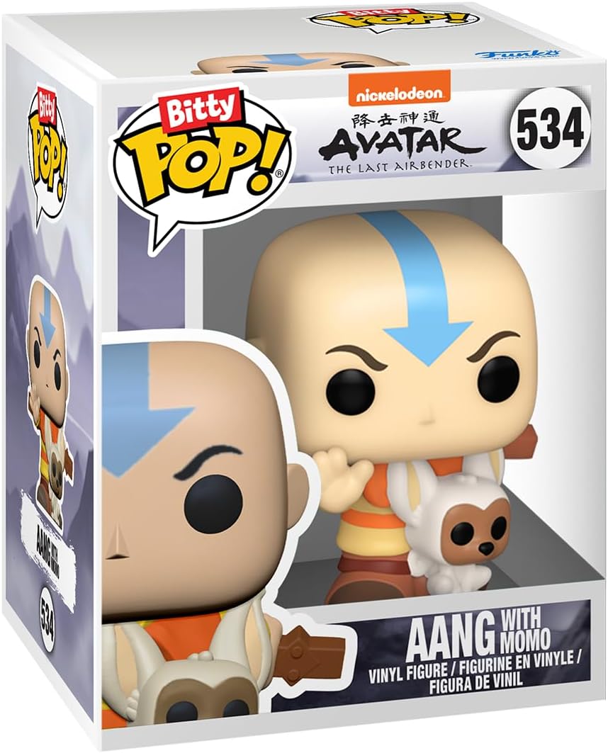 Funko Bitty Pop! Avatar: Aang, Appa, Toph y figura sorpresa