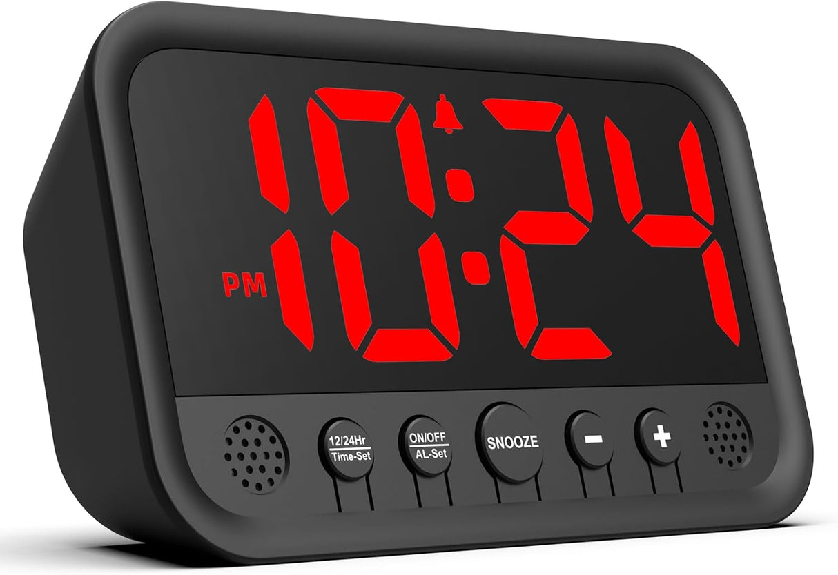 Reloj Digital LED Pequeño con Alarma Fuerte y Ajustes