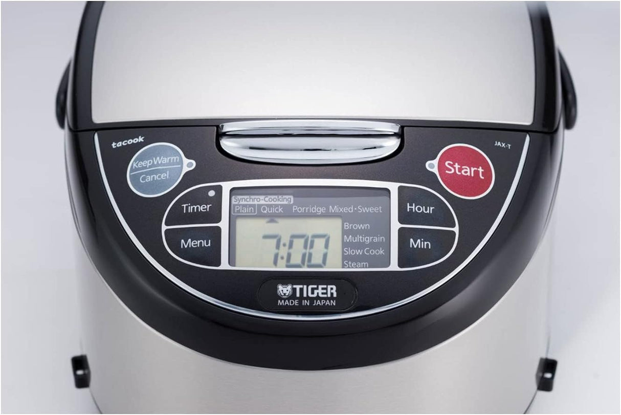 Arrocera Tiger 5.5 Tazas, Cocinera a Vapor y Lenta, JAX-T10U-K