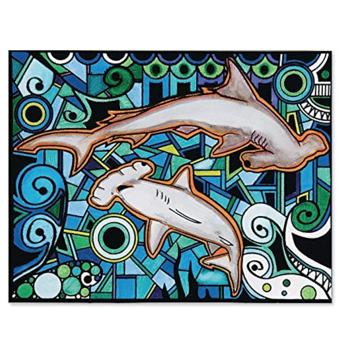 Terciopelo Arte Tiburones. carteles