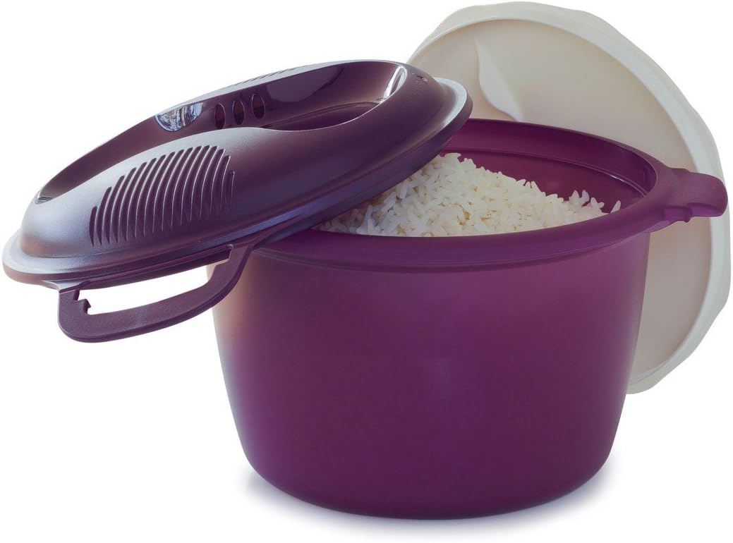 Cocedor de Arroz Microondas Tupperware 3L 12 Tazas Modelo Grande