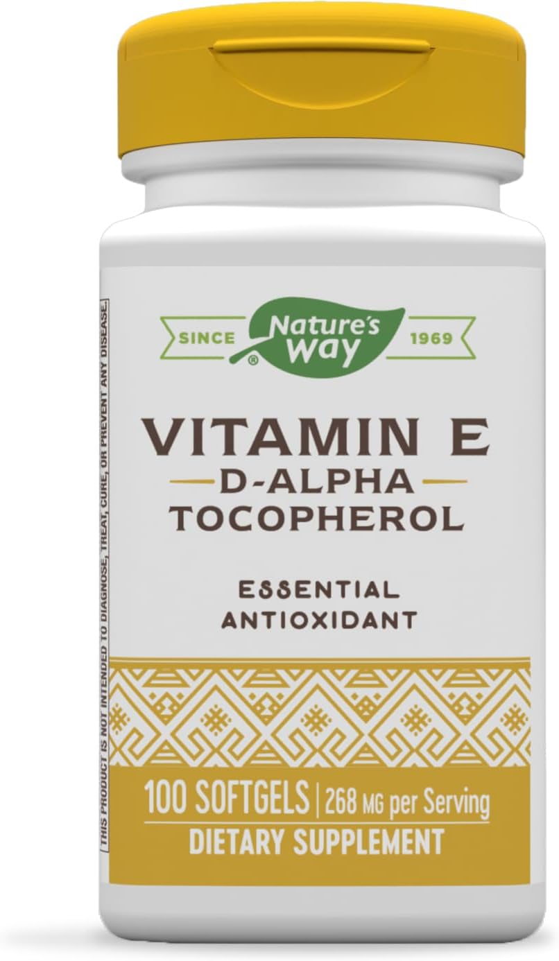 Suplemento Nature's Vitamina E 268 mg por porción 100 cáp