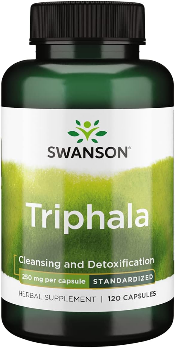 Swanson Triphala (estandarizada) 250 miligramos 120 cápsulas