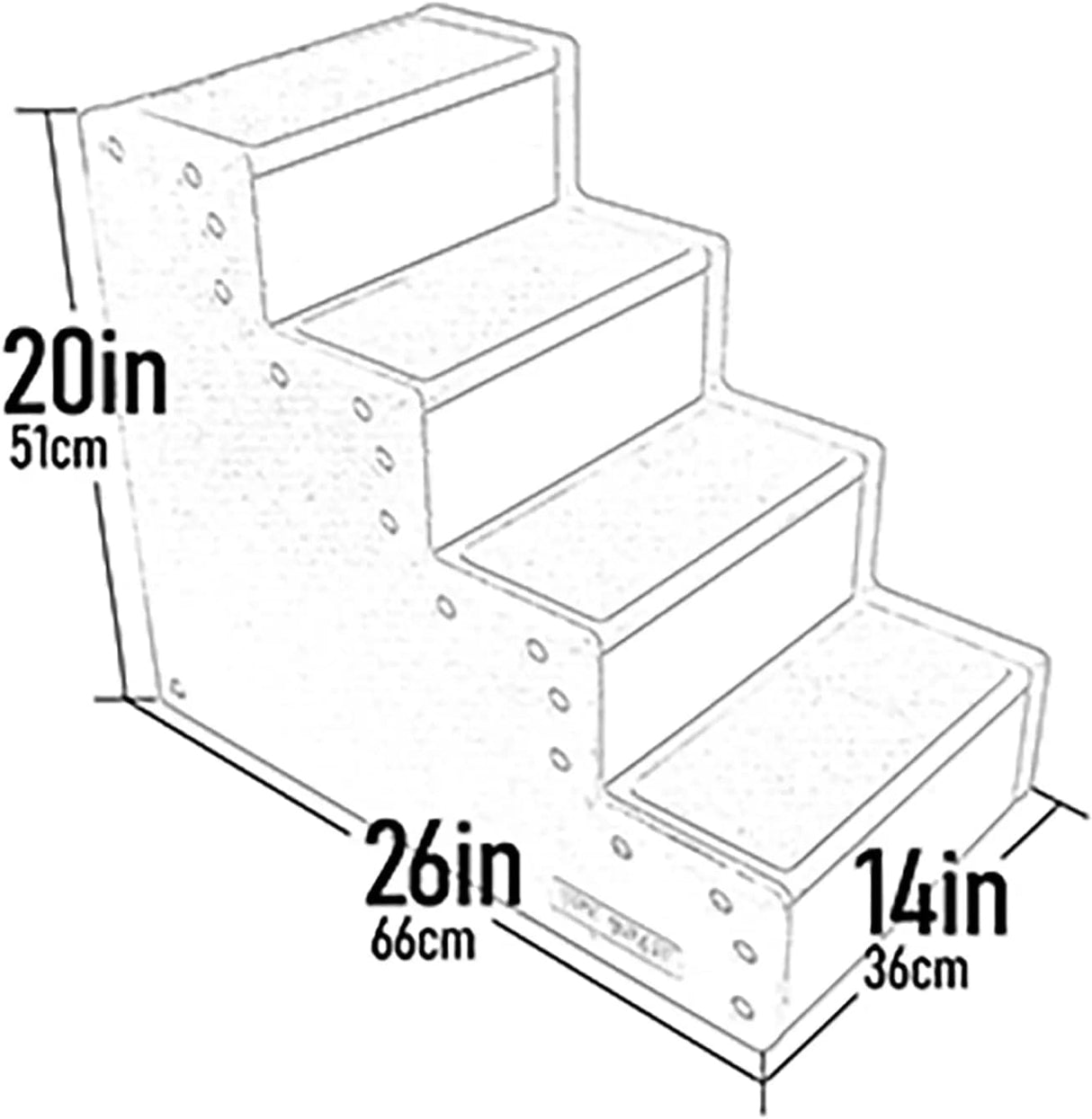 Escalera IV para perros de hasta 50 libras AM9640CH Pet Gear