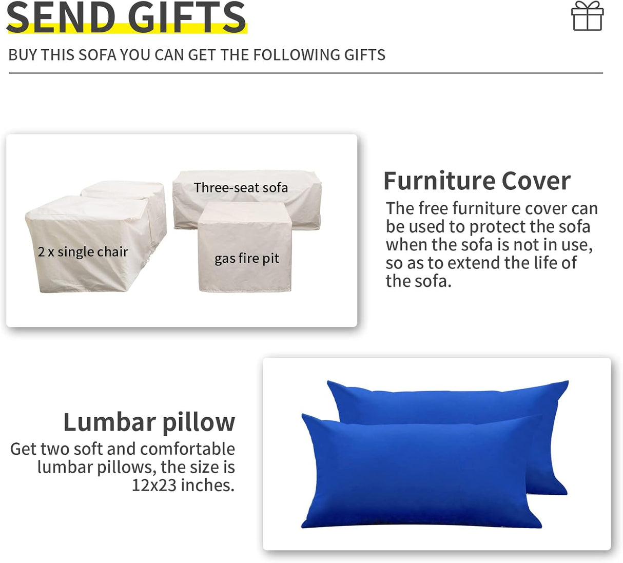 Lviden Juego de muebles de mimbre para patio de 4 piezas, juego de conversación al aire libre, sofá seccional de ratán de polietileno con mesa de almacenamiento y cojines azul rey