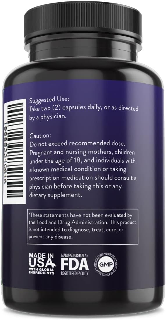 Suplemento Orgánico de Ashwagandh Nature's Finesse 120 Cápsulas