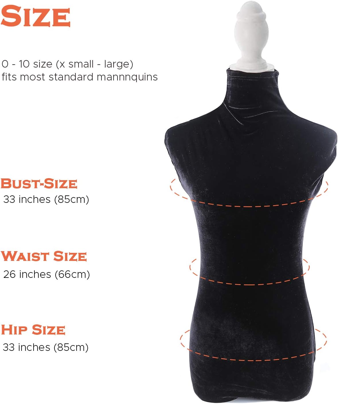 Cubierta de Maniquí NAVAdeal, 100% Artesanal, Stretchy, Modelo Fitting