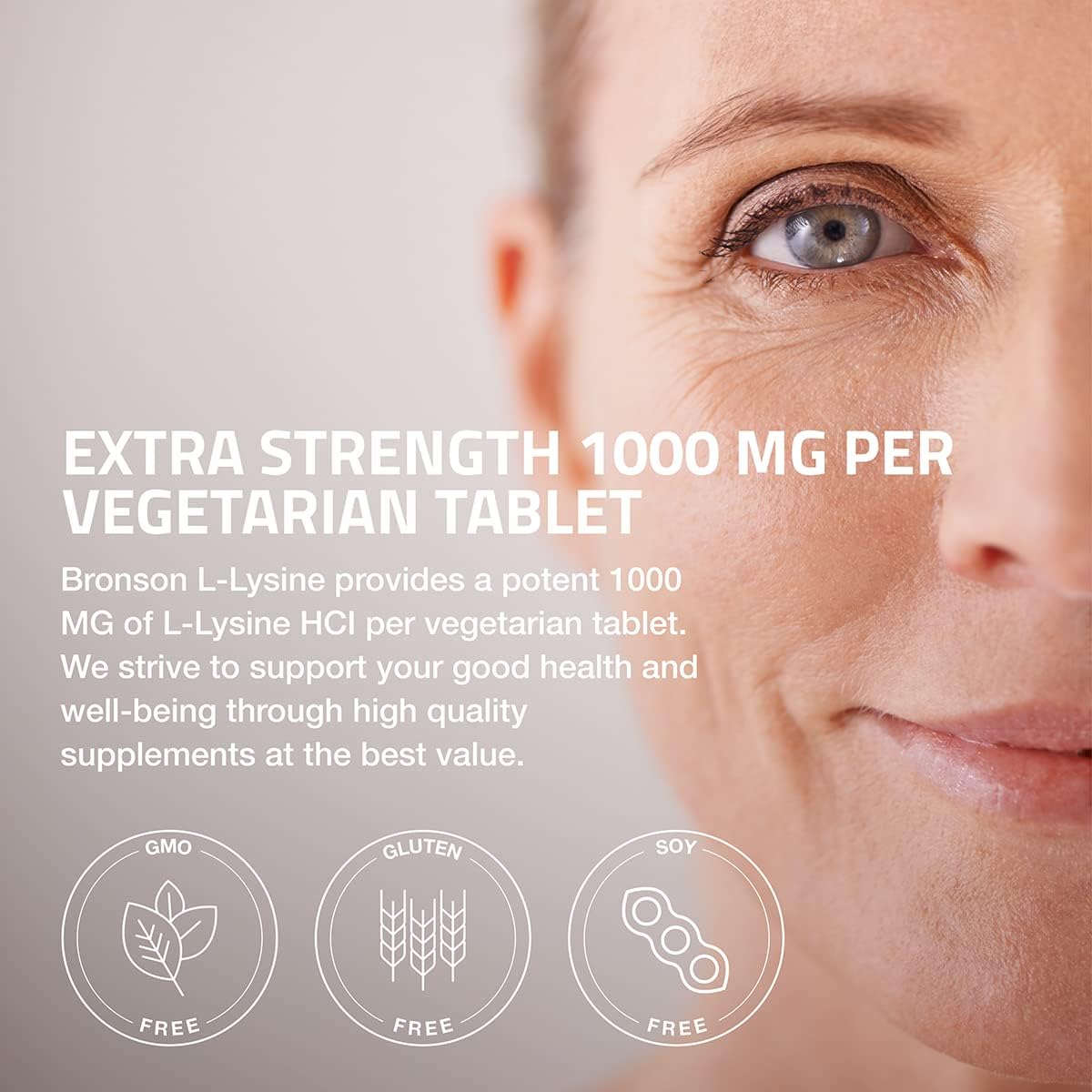 Suplemento Bronson L-Lisina Extra Strength 1000 mg 100 tab