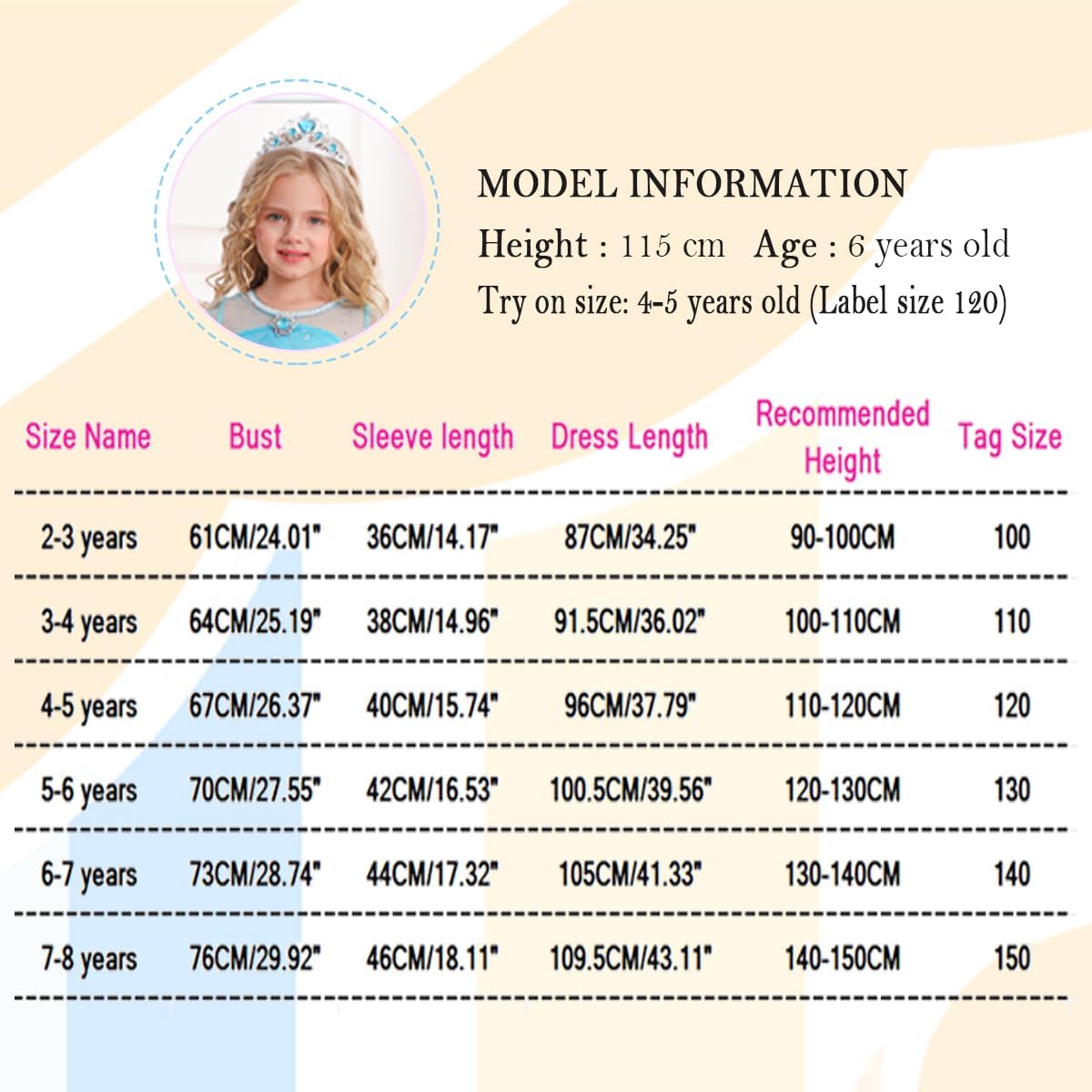 Disfraz de Princesa de Nieve para Niñas con Peluca - Cosplay