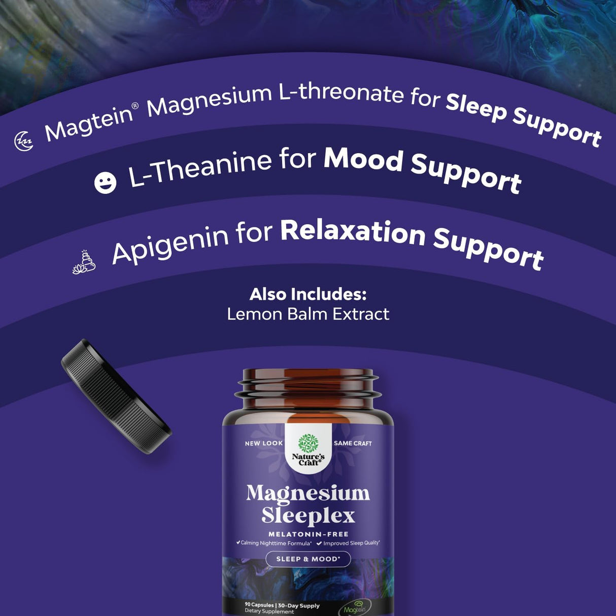 Suplemento de magnesio para dormir de alta absorción