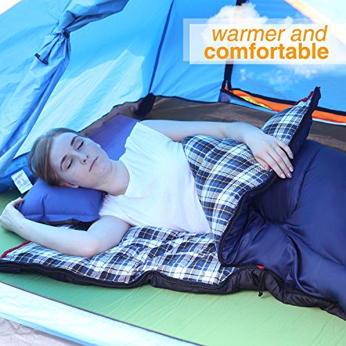 Saco de dormir de franela de algodón para acampar