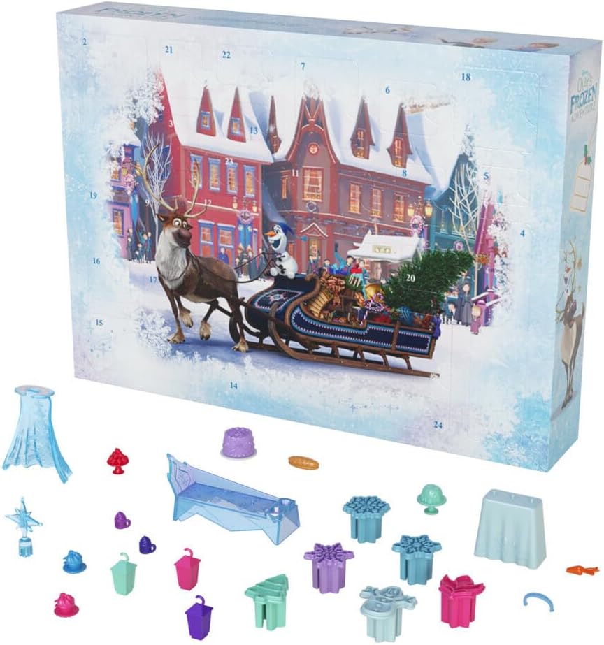 Muñecas Mattel Disney Frozen Calendario de Adviento con Anna y Elsa