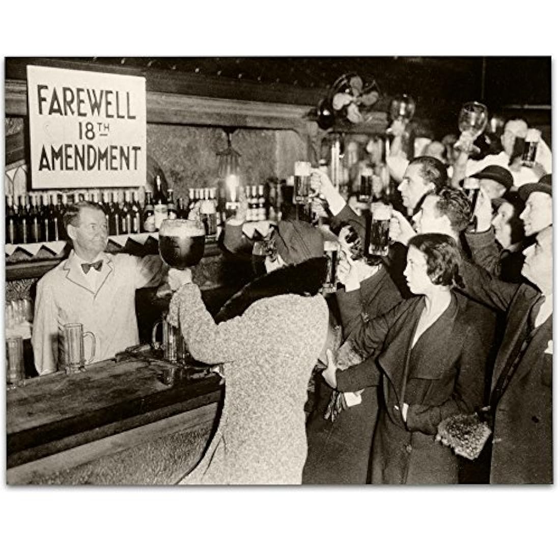 Fin de la prohibición – Adiós 18 enmienda 11 x 14 sin marco