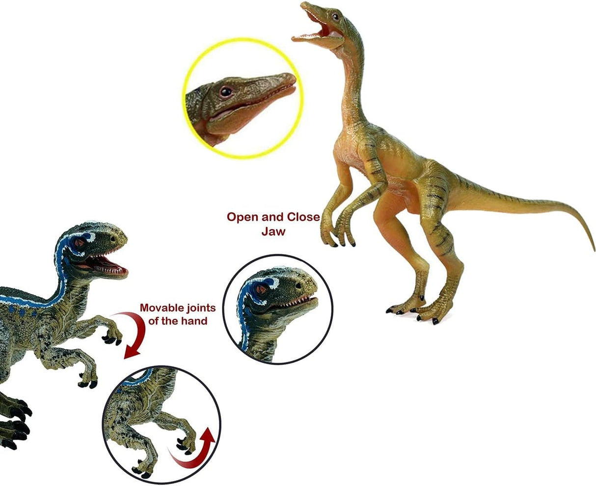 Juguetes de dinosaurios Gemini&Genius, figuras realistas, 2 pcs