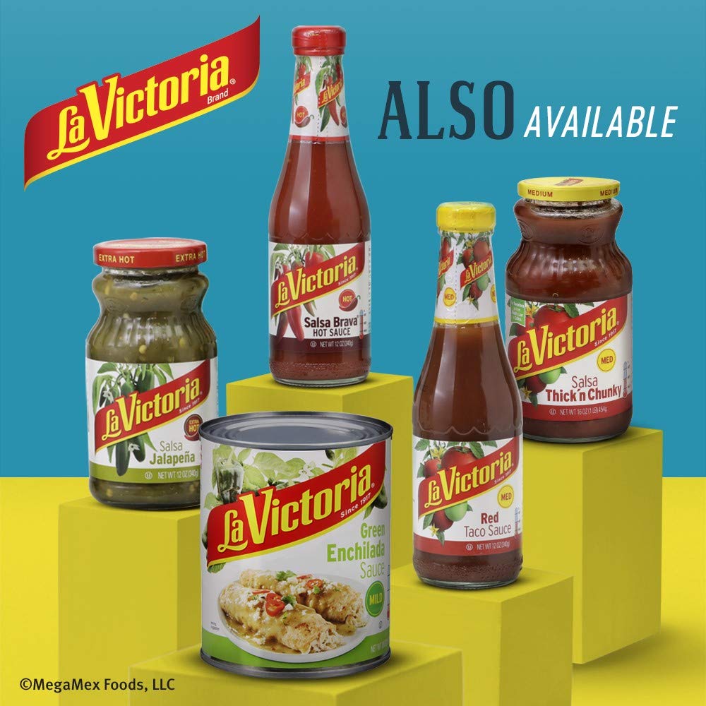 Salsa Roja Suave La Victoria, 15 Oz, Salsa Mexicana Auténtica