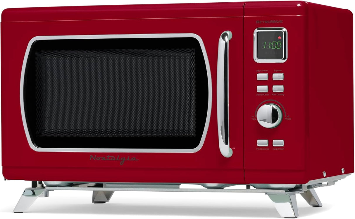 Microondas Nostalgia 0.9 cu ft 900W 8 Programas de Cocina