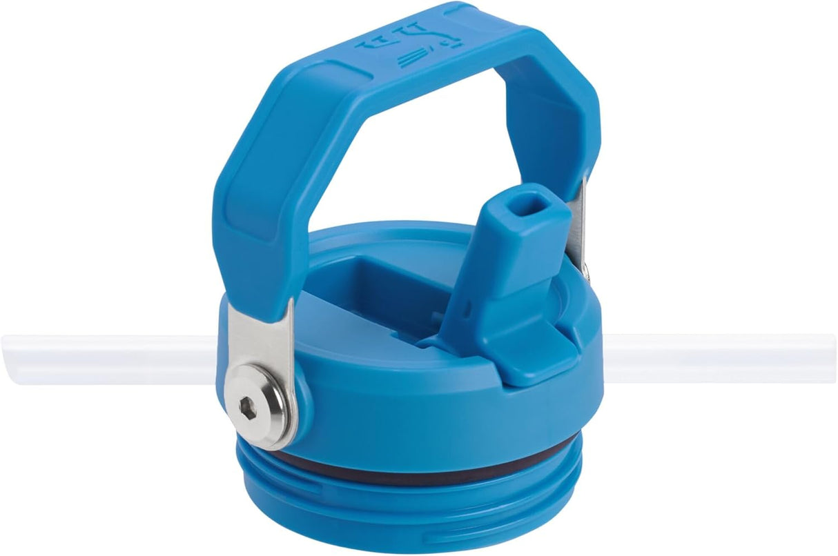 Botella de agua 16 OZ con popote, acero inoxidable, aislada