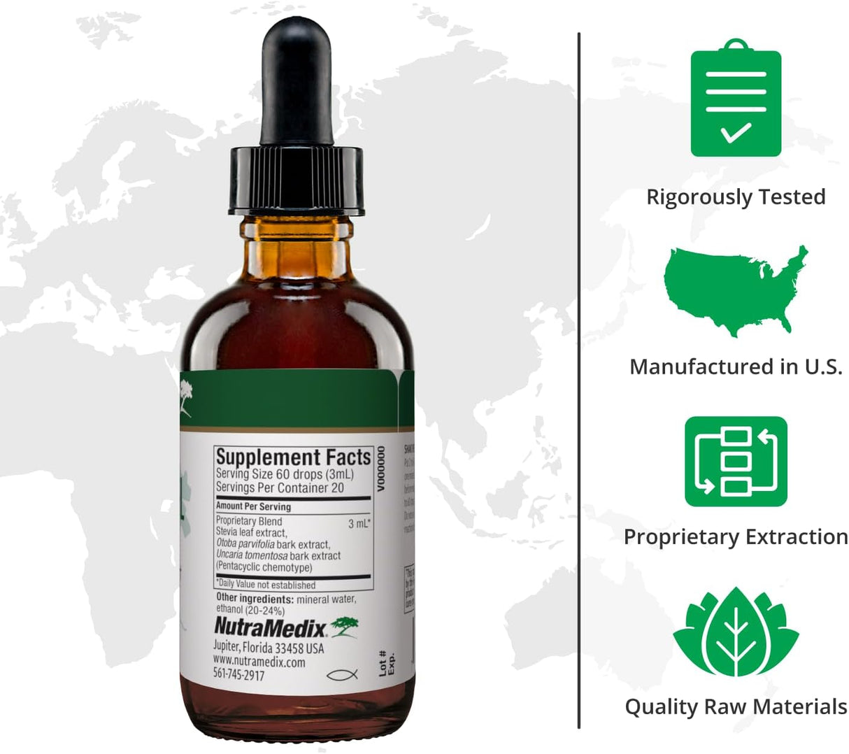 Suplemento de soporte inmunológico con Samento, Stevia y Banderilla