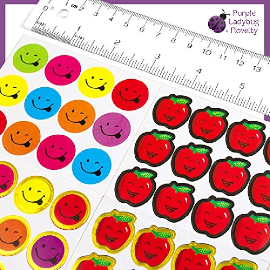 Purple Ladybug Novedad pegatinas para niños