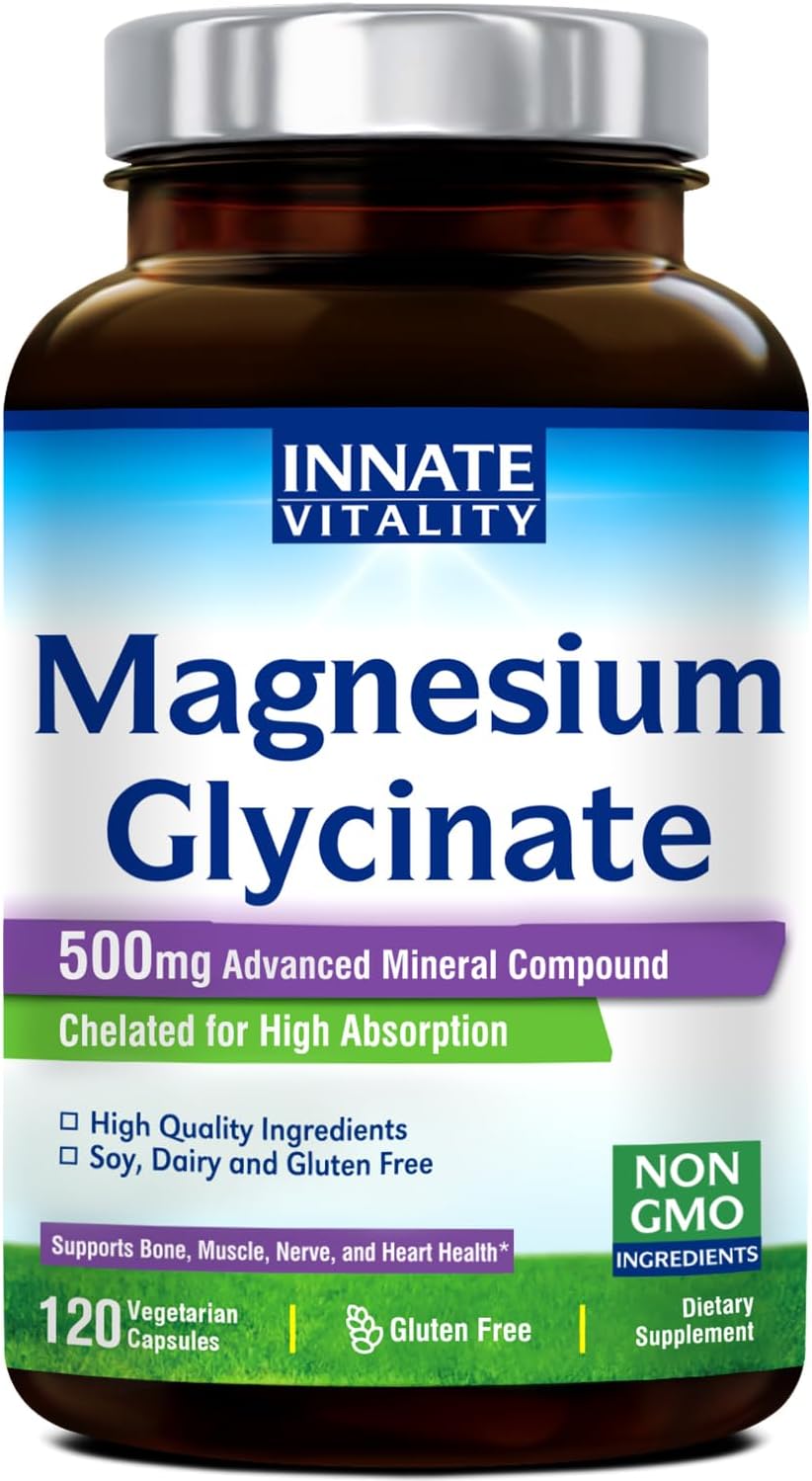Suplemento de magnesio 500 mg, 70 mg de magnesio por cápsula