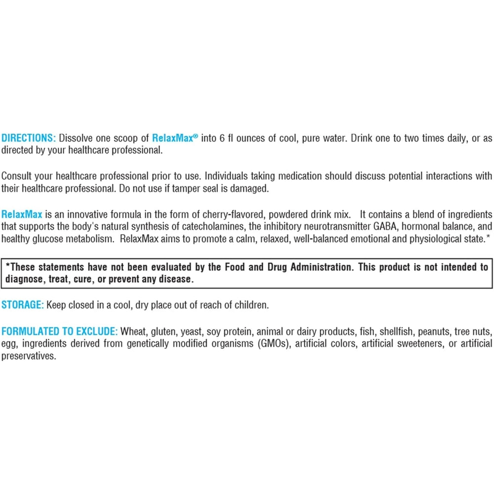 Suplemento Polvo de magnesio con mio-inositol GABA L-teanin