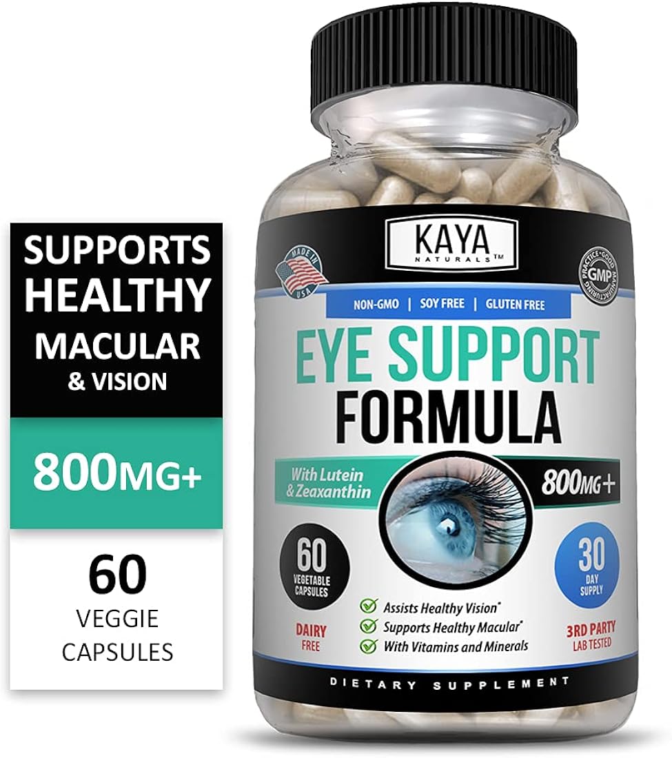 Suplemento de salud ocular luteína y zeaxantina Kaya Naturals