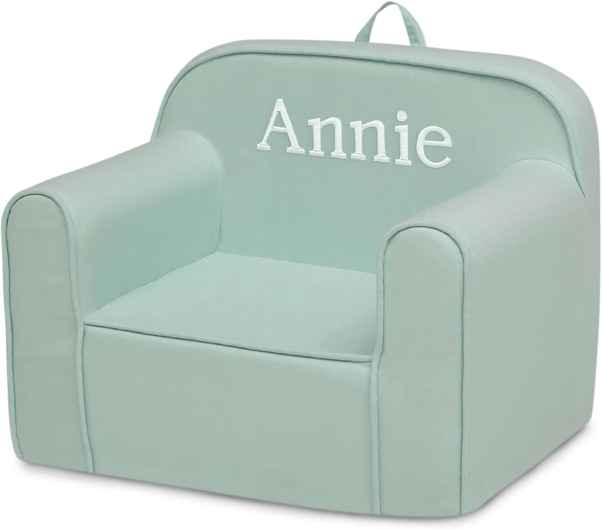 Silla Cozee personalizada, salvia. Delta Children