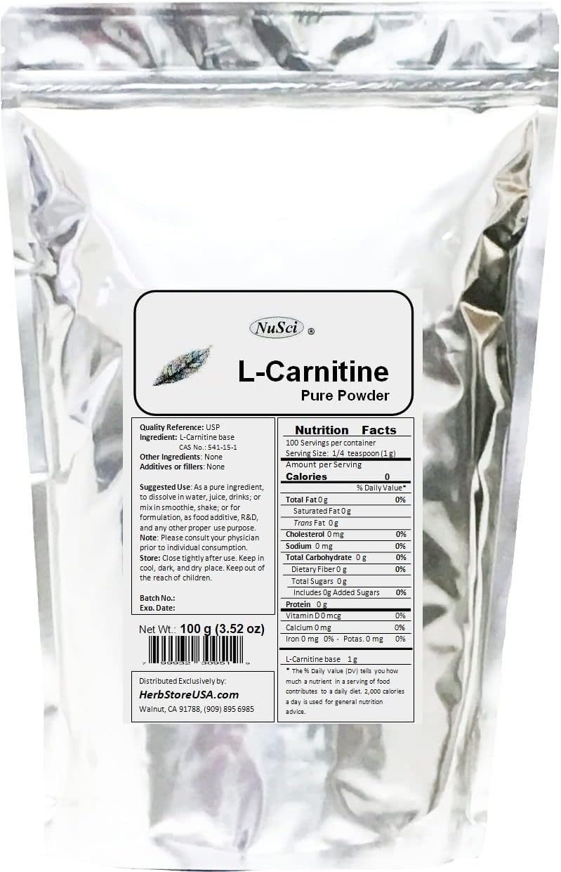 L-Carnitina Pura en Polvo 454g Energy - Suplemento Nutricional