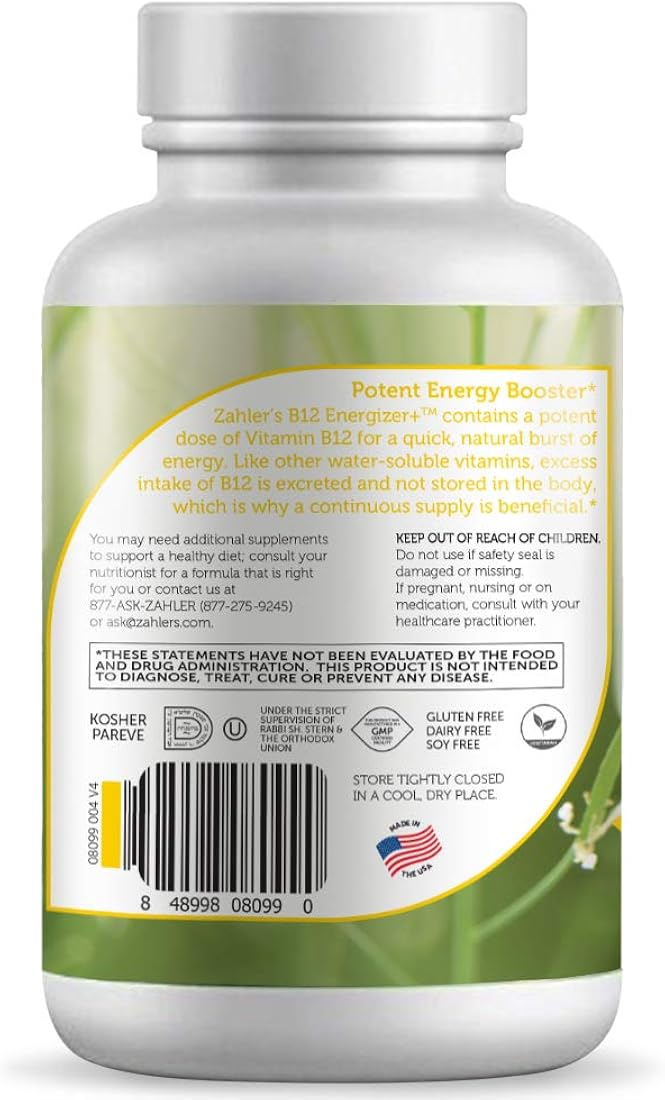 Suplemento Energizador B12 potente energético vitamina B12